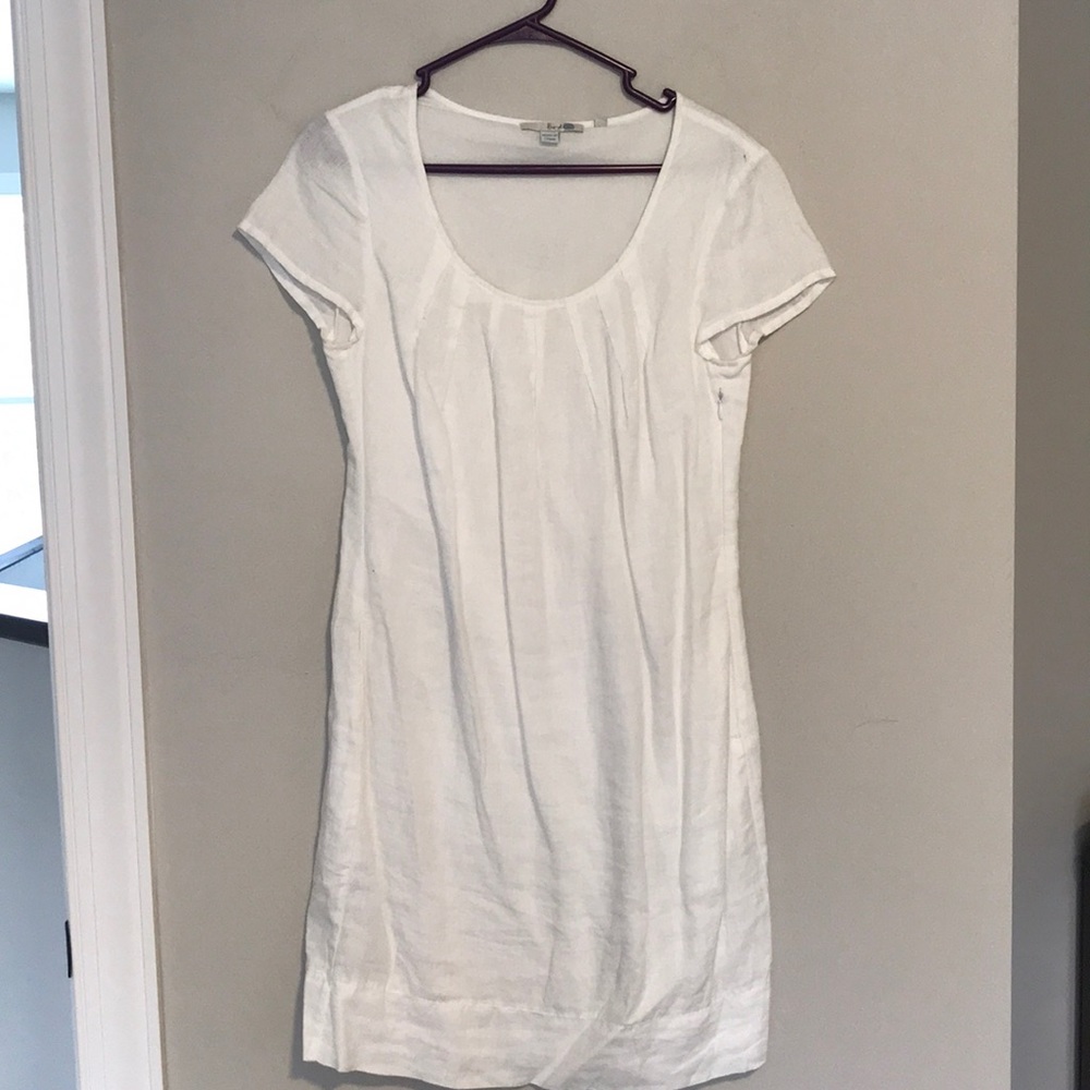 Boden White Linen Dress